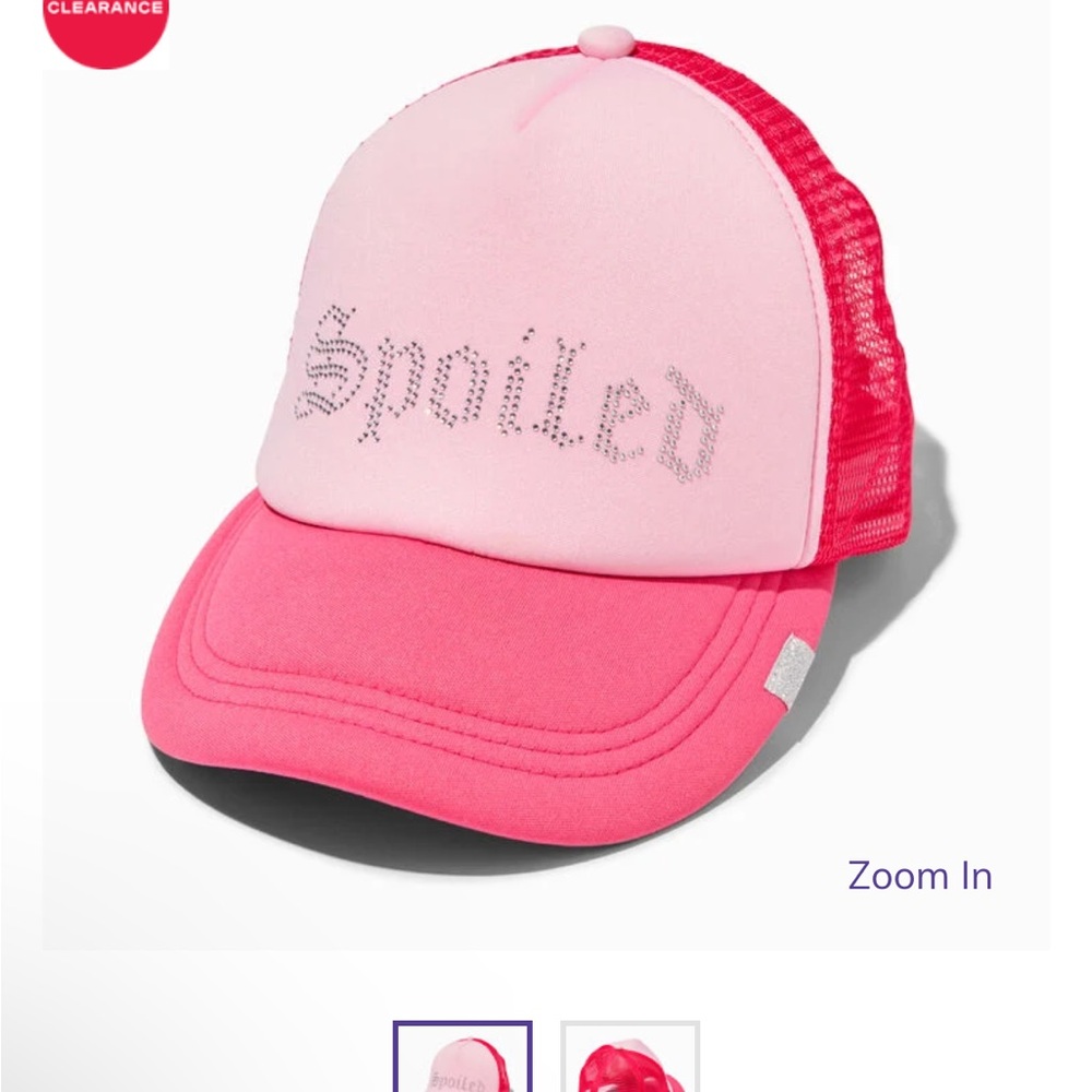 NWT Spoiled Pink Trucker Hat